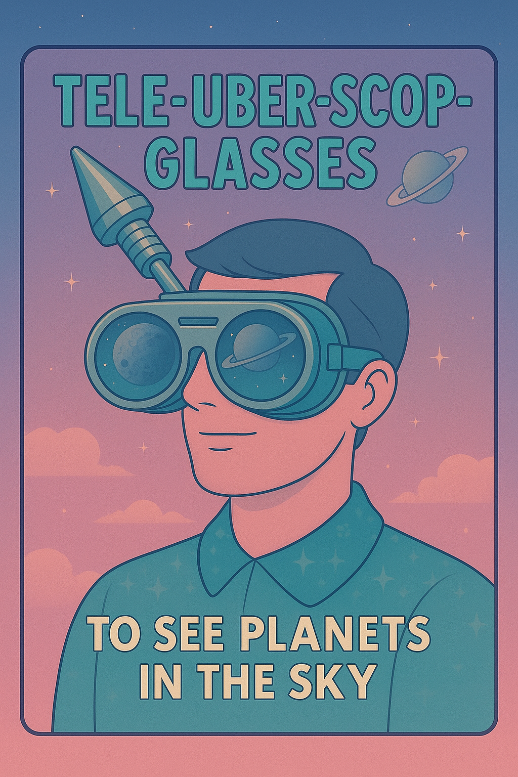 reclama of surrealistic tele-uber-scop-glasses