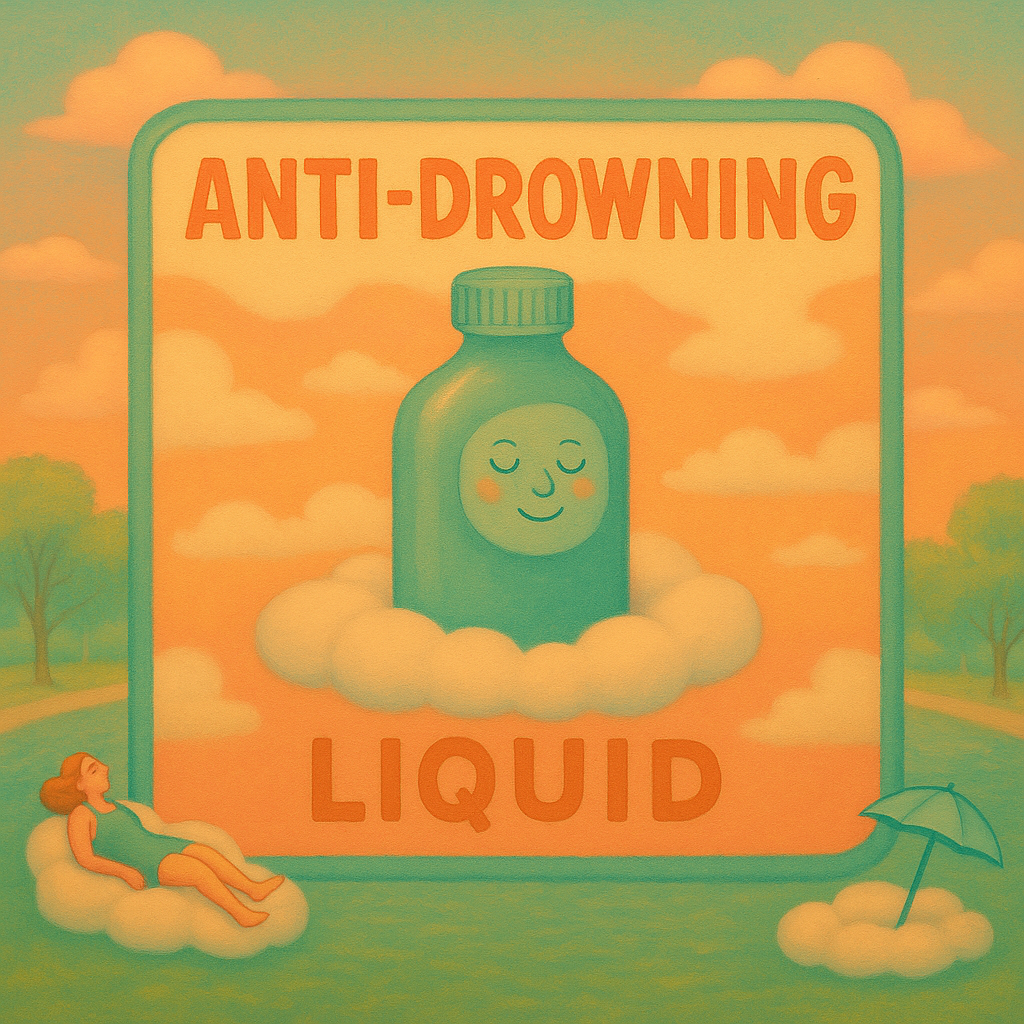 surreal picture of antidrowning liquid